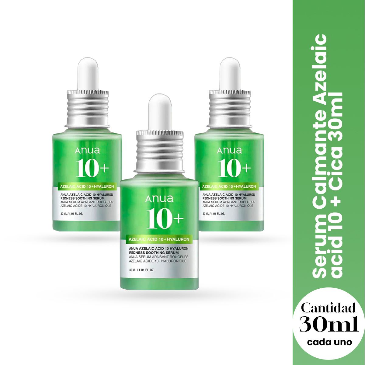 Serum Calmante Azelaic acid 10+ Cica 30ml - Anua 3 und